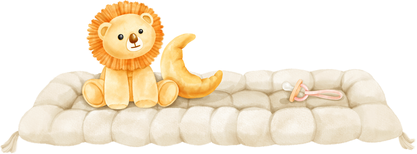 Watercolor baby mattress