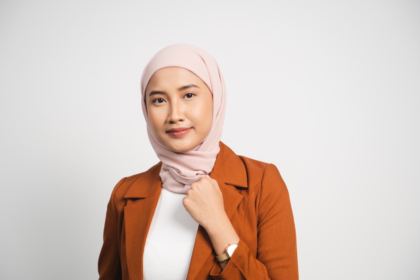 People of Indonesia Portrait of Young Woman Wearing a Hijab